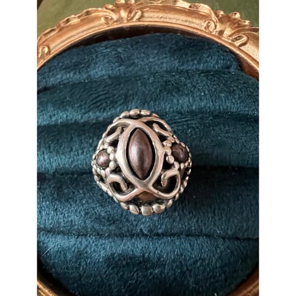 Carolyn Pollack Ring Sz 6 Sterling Brass Copper Relios Southwest Vintage Jewelry - Picture 3 of 10